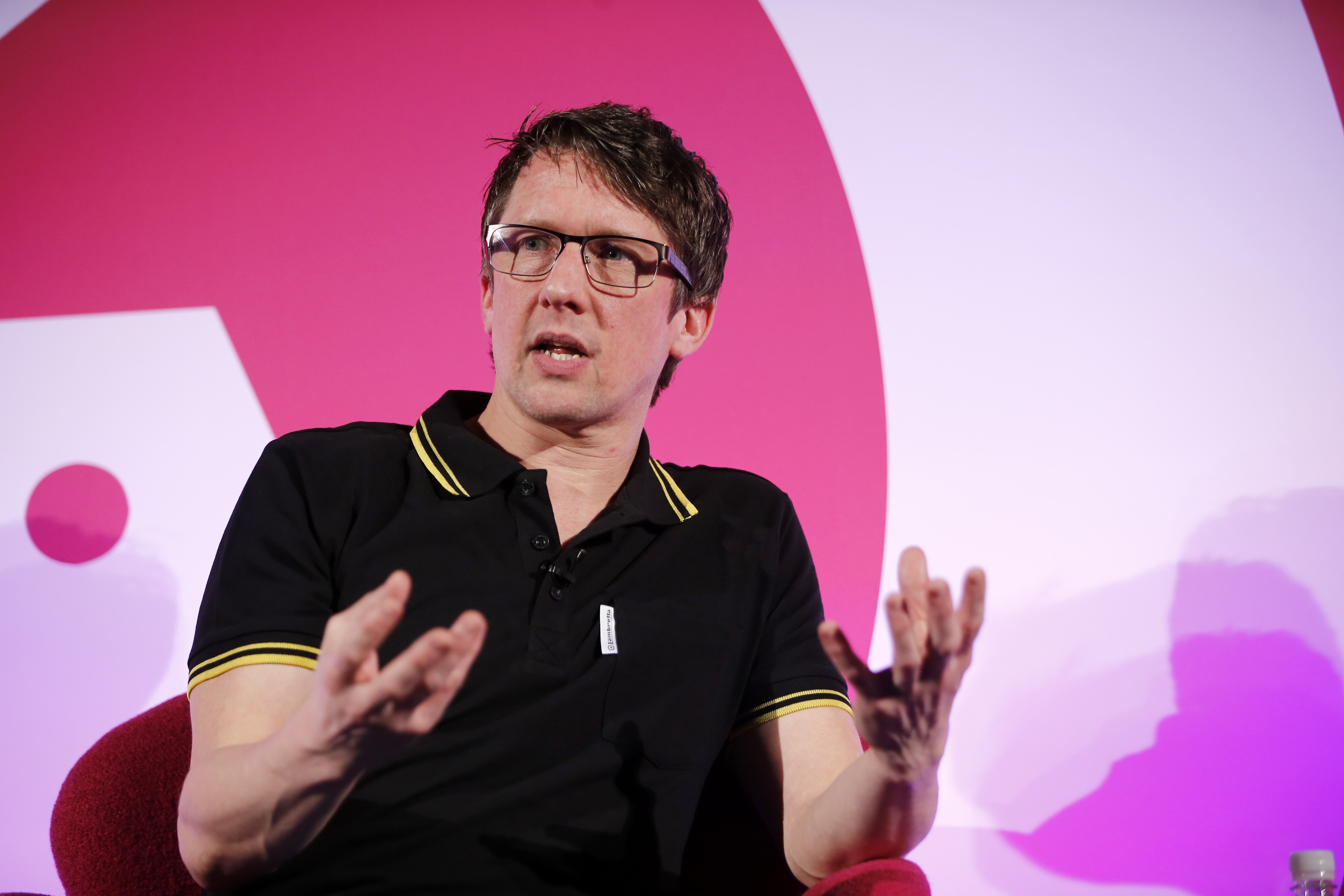 When Satire Met Social: Jonathan Pie seminar, Advertising Week Europe 2017, Fast Company Stage, Picturehouse Central, London, UK